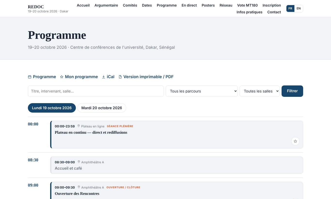 Programme multi-salles